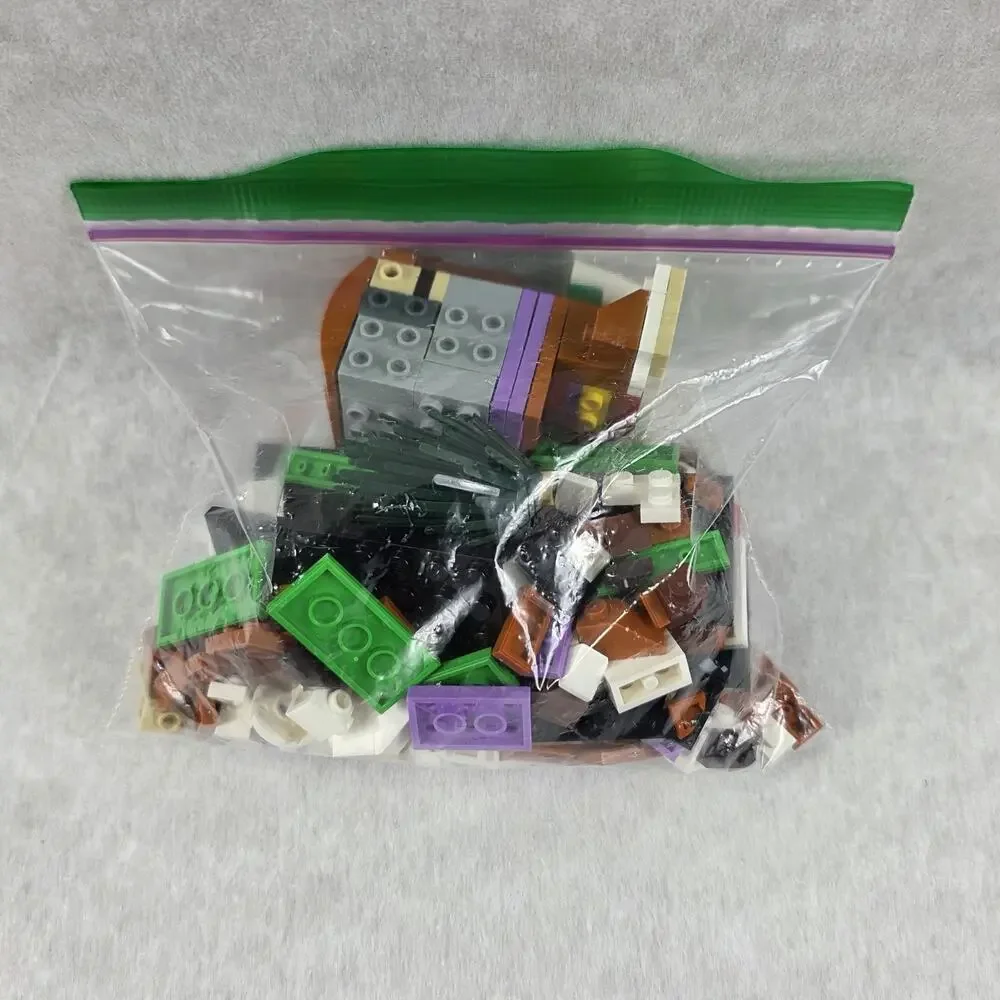 LEGO Pieces Lot - Brown, White and Black Colors + Accessories